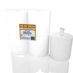 Papel Toalha Bobina Mecha Folha Simples 20321