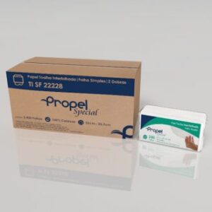Papel Toalha Interfolhada Folha Simples 22228