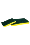 Esponja Dupla Face Multiuso Super British - Verde/Amarela
