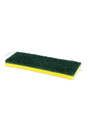 Esponja Dupla Face Limpa Piso Super British - Verde/Amarela