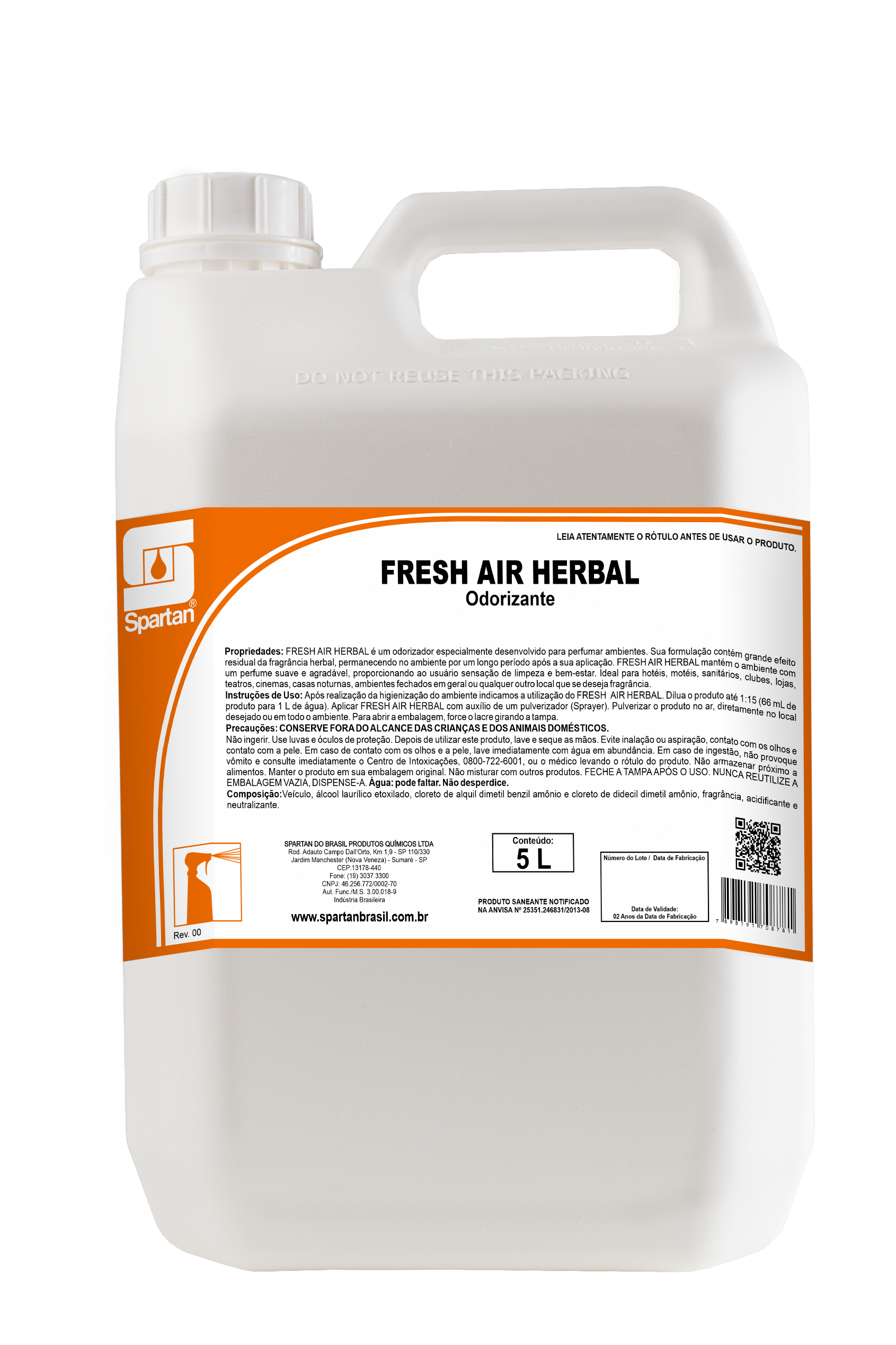 Fresh Air Spartan 10 Fresh Air Herbal Spartan 5 Litros