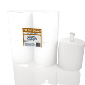 Papel Toalha Bobina Mecha Folha Simples 20321