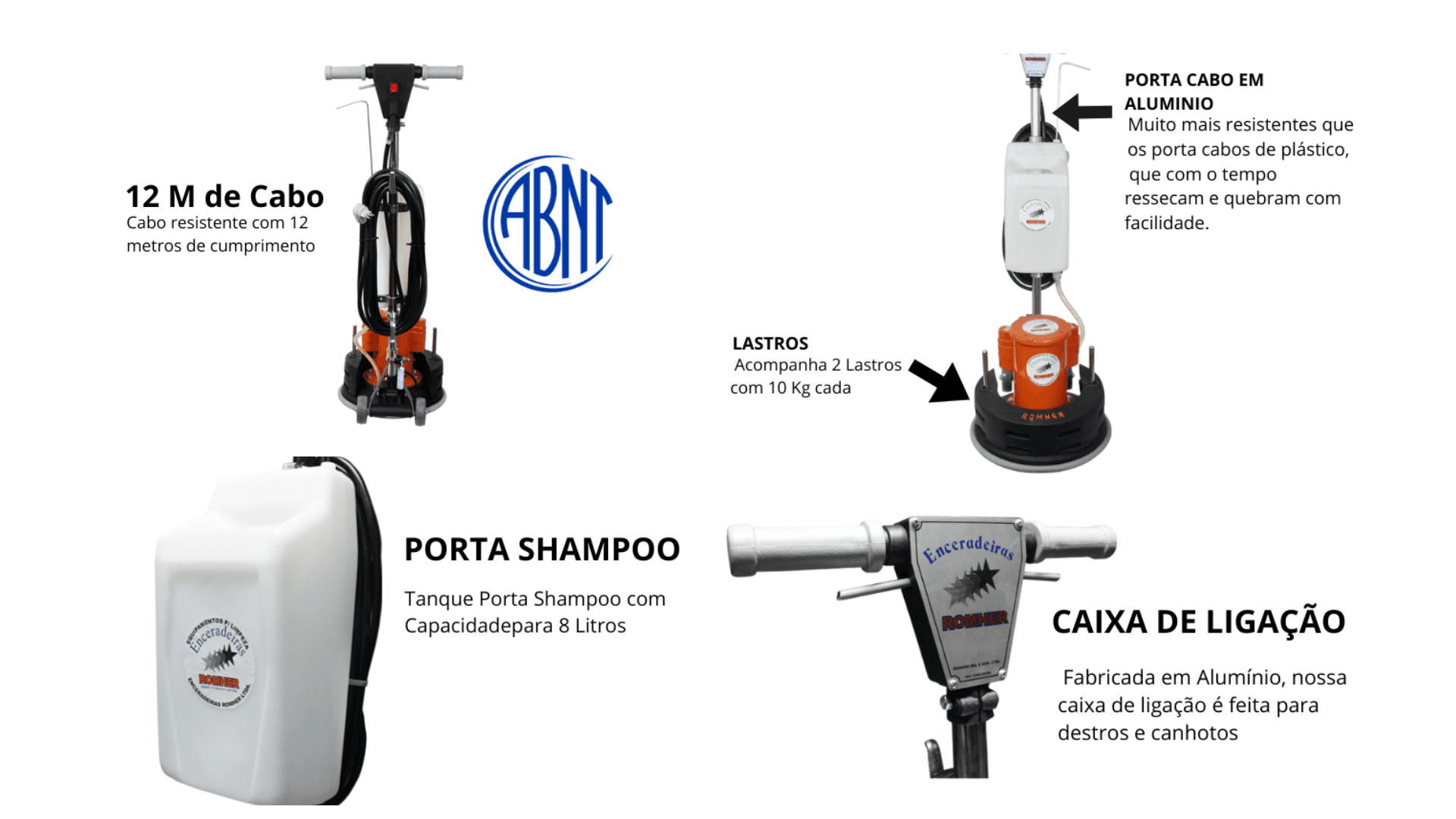 Polidora POP 410 3,5 HP Dados Técnicos